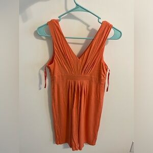 Orange Loft Sundress, above the knee
